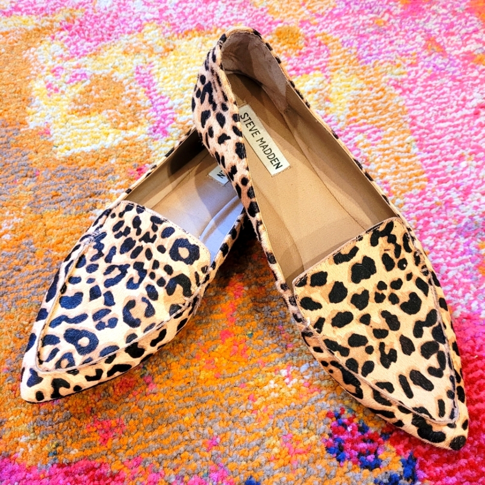 Steve Madden Leopard Print Loafers